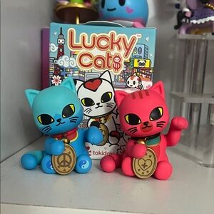 Tokidoki Lucky Cats Lot of 2